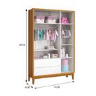 Dormitório Infantil Classic 3 Portas, Cômoda 1 Porta, Berço C