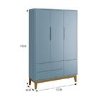 Dormitório Infantil Classic 3 Portas, Cômoda 3 Gavetas E Berç