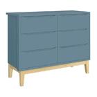 Dormitório Infantil Classic 3 Portas, Cômoda 6 Gavetas, Berço