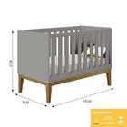 Dormitório Infantil Classic 3 Portas, Cômoda, Berço Com Pés A