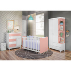 Dormitório Infantil Com 3 Peças New Rubi Branco Rose Peternel