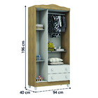 Dormitório Infantil Completo Berço Americano Mini Cama 2 Em 1