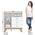 Dormitório Infantil Confete Com Guarda Roupa, Cômoda E Berço