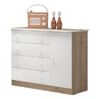 Dormitório Infantil Doce Sonho 2 Portas, Cômoda 1 Porta, Berç