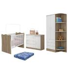 Dormitório Infantil Doce Sonho 2 Portas, Cômoda 1 Porta E Ber