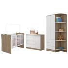 Dormitório Infantil Doce Sonho 2 Portas, Cômoda 1 Porta E Ber