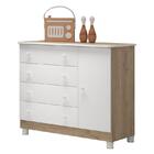 Dormitório Infantil Doce Sonho 2 Portas, Cômoda 1 Porta E Ber