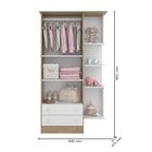 Dormitório Infantil Doce Sonho 2 Portas, Cômoda 3 Gavetas, Ni