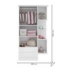 Dormitório Infantil Doce Sonho 2 Portas, Cômoda 3 Gavetas, Ni