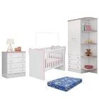 Dormitório Infantil Doce Sonho 2 Portas, Cômoda 4 Gavetas E B