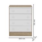 Dormitório Infantil Doce Sonho 2 Portas, Cômoda 4 Gavetas E B