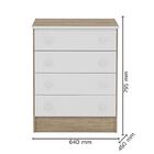 Dormitório Infantil Doce Sonho 2 Portas, Cômoda 4 Gavetas E B