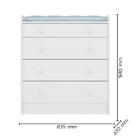 Dormitório Infantil Doce Sonho 2 Portas, Cômoda Trocador E Be