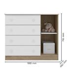 Dormitório Infantil Doce Sonho 3 Portas, Cômoda 1 Porta, Berç