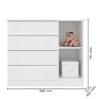 Dormitório Infantil Doce Sonho 3 Portas, Cômoda 1 Porta, Berç