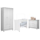 Dormitório Infantil Doce Sonho 3 Portas, Cômoda 1 Porta E Ber