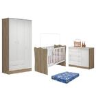 Dormitório Infantil Doce Sonho 3 Portas, Cômoda 1 Porta E Ber