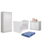 Dormitório Infantil Doce Sonho 3 Portas, Cômoda 1 Porta E Ber