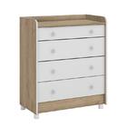 Dormitório Infantil Doce Sonho 3 Portas, Cômoda Trocador E Be