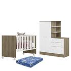 Dormitório Infantil Doce Sonho Guarda Roupa Com Cômoda, Berço