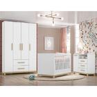 Dormitório Infantil Estrela Cadente Guarda Roupa, Cômoda E Be