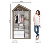 Dormitório Infantil Guarda Roupa Chalé, Cômoda Carícia, Berço