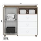 Dormitório Infantil Guarda Roupa Chalé, Cômoda Carícia, Berço