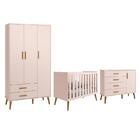 Dormitório Infantil Isis Guarda Roupa 3 Portas, Cômoda 1 Port