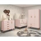 Dormitório Infantil Isis Guarda Roupa 3 Portas, Cômoda 1 Port