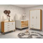 Dormitório Infantil Isis Guarda Roupa 3 Portas, Cômoda 1 Port