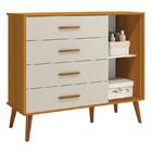 Dormitório Infantil Isis Guarda Roupa 4 Portas, Cômoda 1 Port