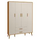 Dormitório Infantil Isis Guarda Roupa 4 Portas, Cômoda 1 Port