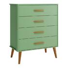 Dormitório Infantil Isis Guarda Roupa 4 Portas, Cômoda E Berç