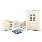 Dormitório Infantil Provence New Guarda Roupa, Cômoda Slim, B