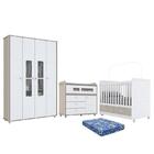 Dormitório Infantil Pula-pula Guarda Roupa, Cômoda, Berço Aqu