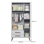 Dormitório Infantil Q Encanto Retrô Guarda Roupa, Cômoda E Be