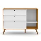 Dormitório Infantil Retrô Gold 3 Portas, Cômoda E Berço Com C