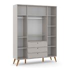 Dormitório Infantil Retrô Gold 4 Portas, Cômoda 6 Gavetas E B