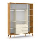 Dormitório Infantil Retrô Gold 4 Portas, Cômoda E Berço Com C