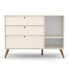 Dormitório Infantil Retrô Gold 4 Portas, Cômoda E Berço Com C