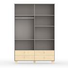 Dormitório Infantil Rope Guarda Roupa 4 Portas, Cômoda 1 Port