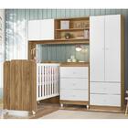 Dormitório Infantil Sophia Conjugado, Cômoda E Berço Com Colc