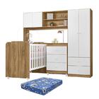 Dormitório Infantil Sophia Conjugado, Cômoda E Berço Com Colc