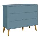 Dormitório Infantil Theo 2 Portas, Cômoda 6 Gavetas, Berço, M