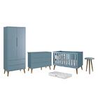 Dormitório Infantil Theo 2 Portas, Cômoda 6 Gavetas, Berço, M