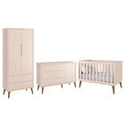 Dormitório Infantil Theo Retrô 2 Portas, Cômoda 1 Porta E Ber