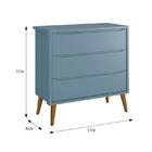 Dormitório Infantil Theo Retrô 2 Portas, Cômoda, Berço Com Pé