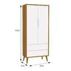 Dormitório Infantil Theo Retrô 2 Portas, Cômoda, Berço, Mesa