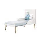 Dormitório Infantil Theo Retrô 3 Portas, Cômoda, Berço Com Pé