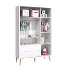 Dormitório Infantil Theo Retrô 3 Portas, Cômoda, Berço Com Pé